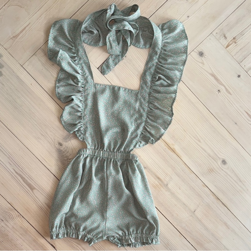 Baily’s Blossoms Sage romper